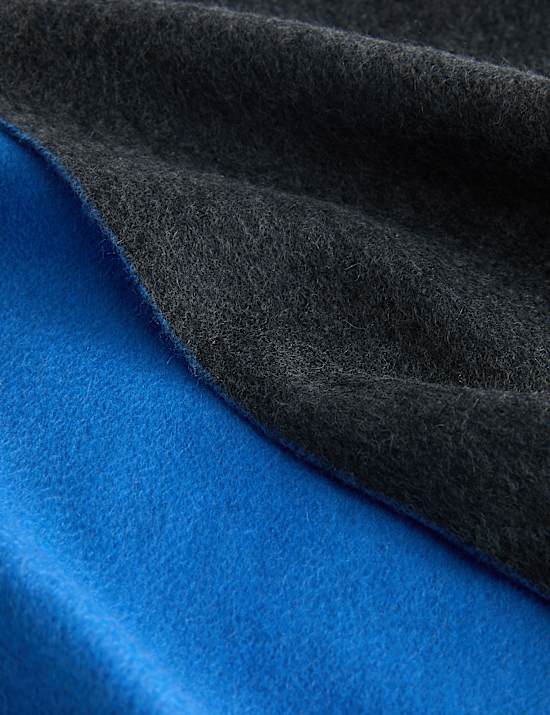 Écharpe double face 100 % cachemire