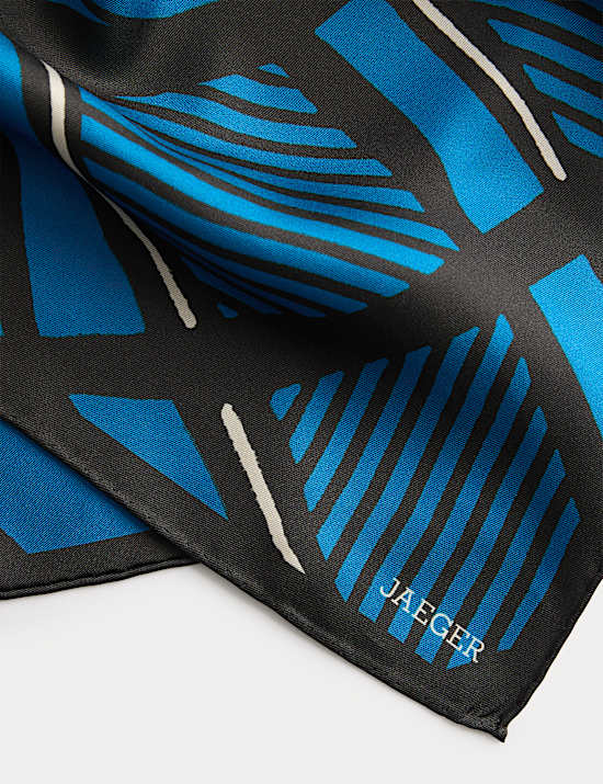 Pure Silk Checked Scarf