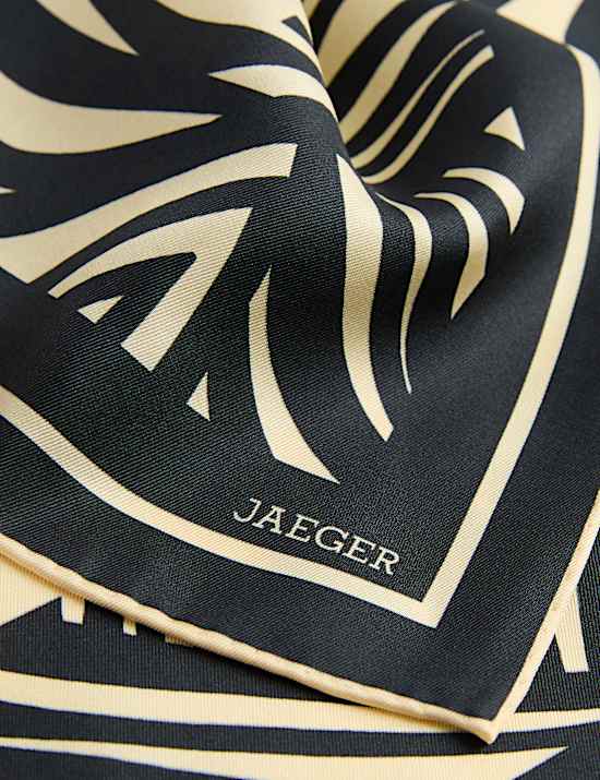 Pure Silk Printed Square Scarf