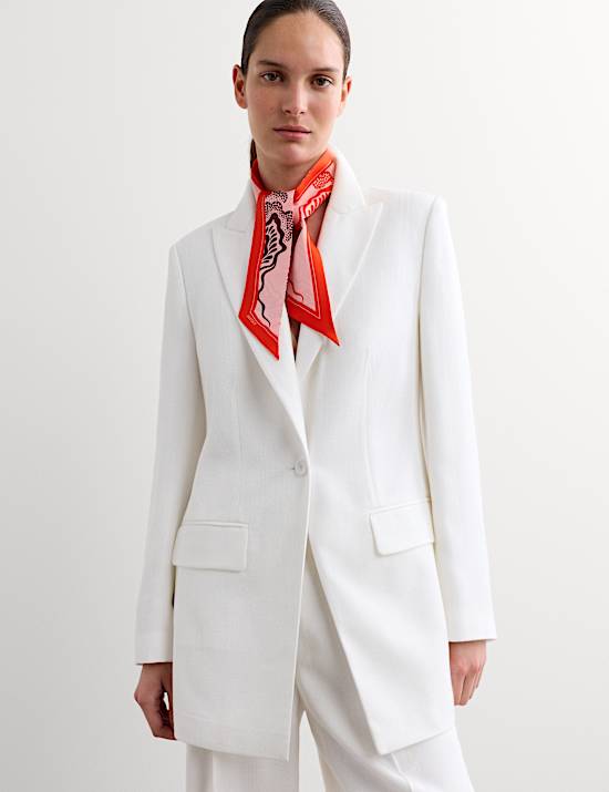 Sjaal van puur zijde met print