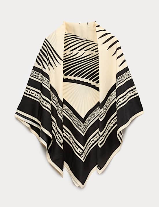 Cotton Rich Scarf with Silk