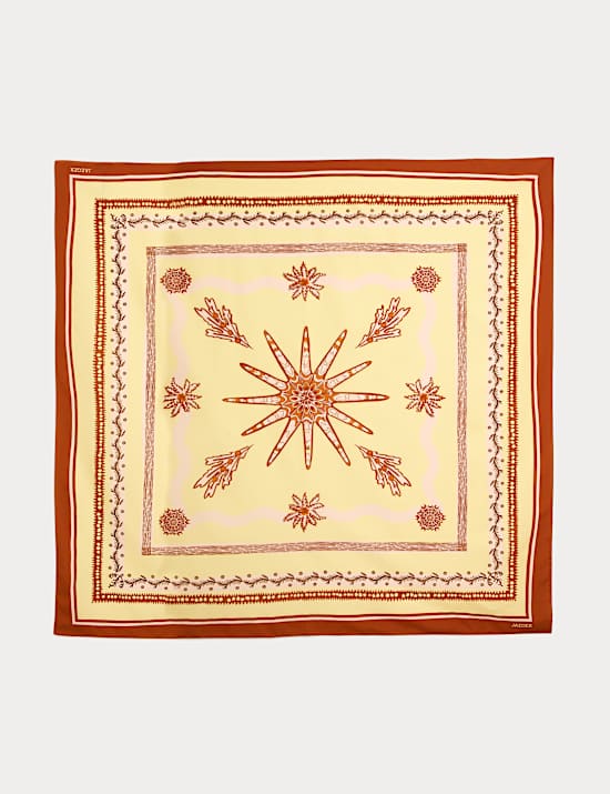 &Eacute;charpe en coton et soie &agrave; motif