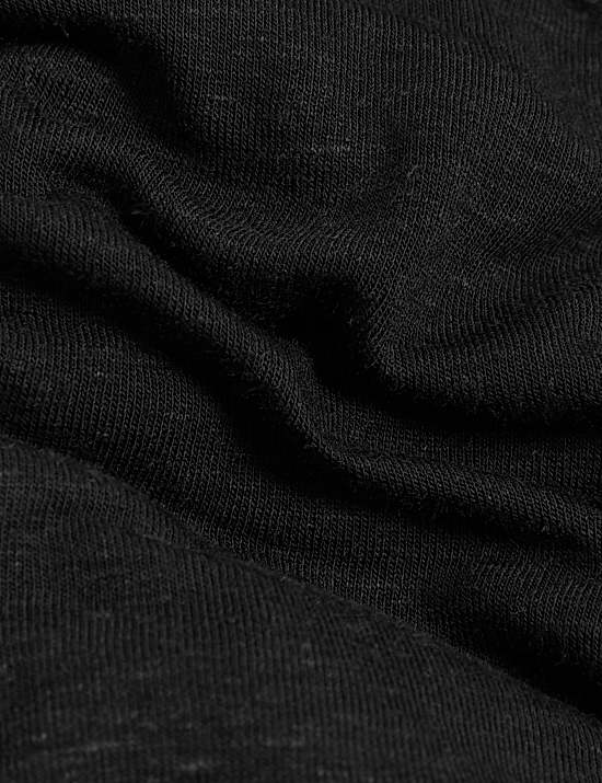 Robe midi style tube en jersey à manches courtes