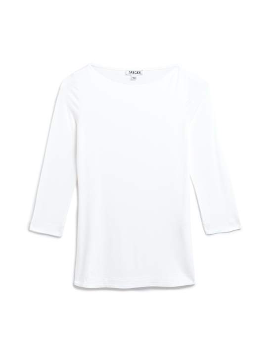 Slash Neck 3/4 Sleeve Top