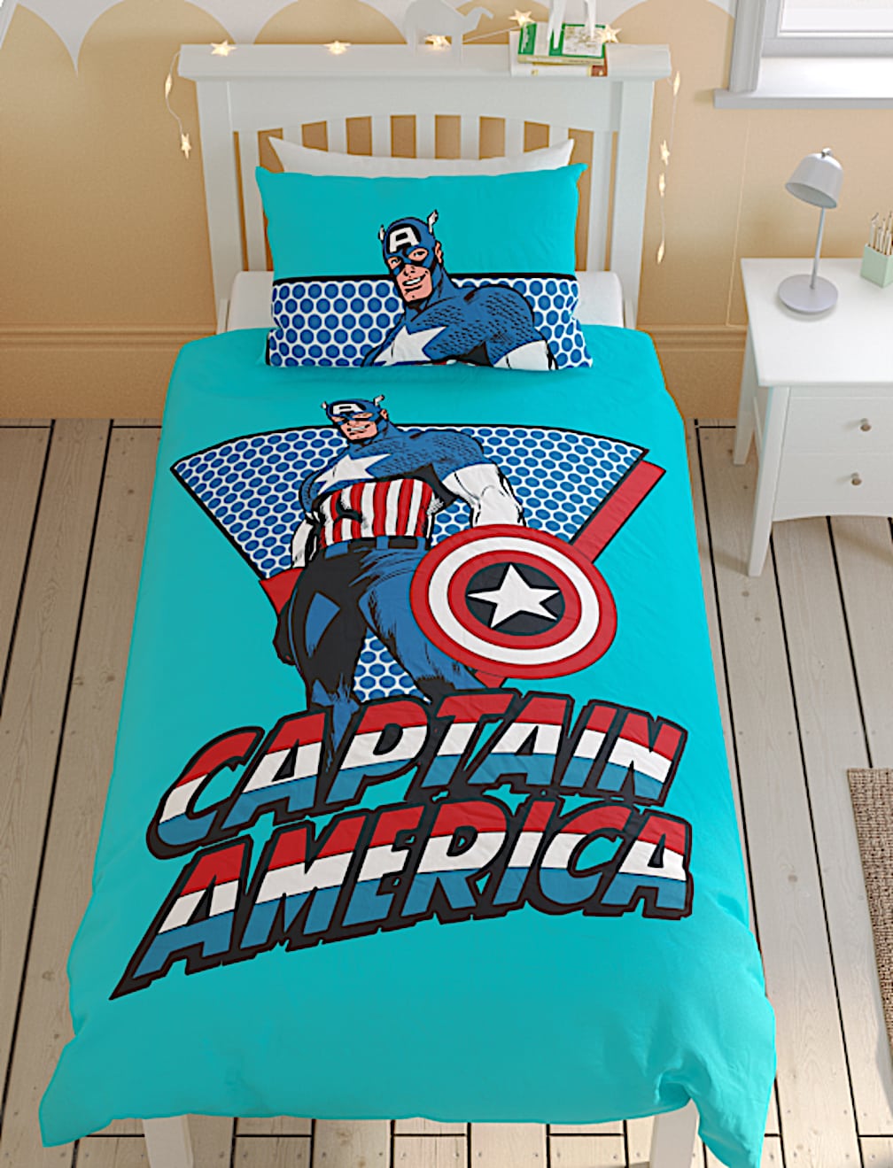 Captain America™ Cotton Blend Bedding Set