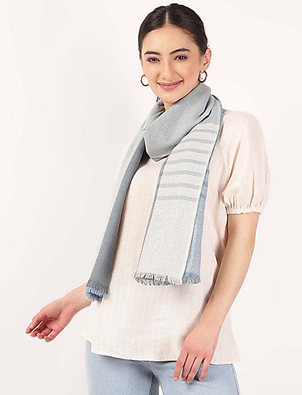 Cotton Mix Stripes Stoles