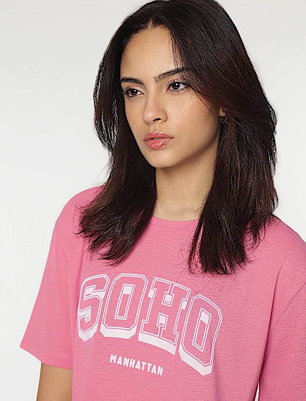 Typography Printed Round Neck T-Shirt