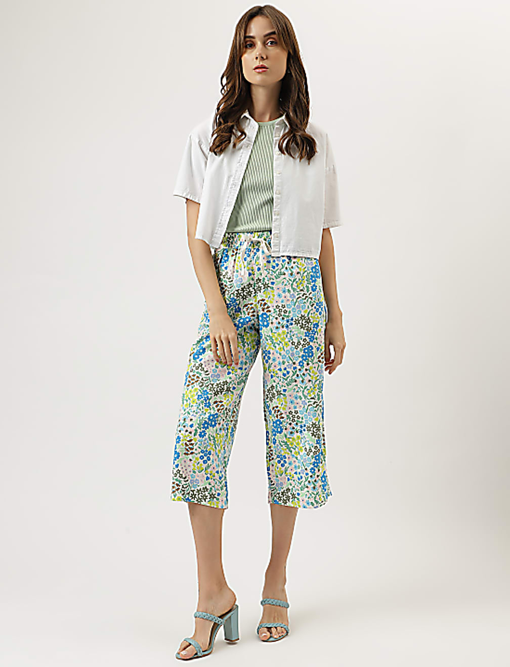 Floral Drawstring Trousers