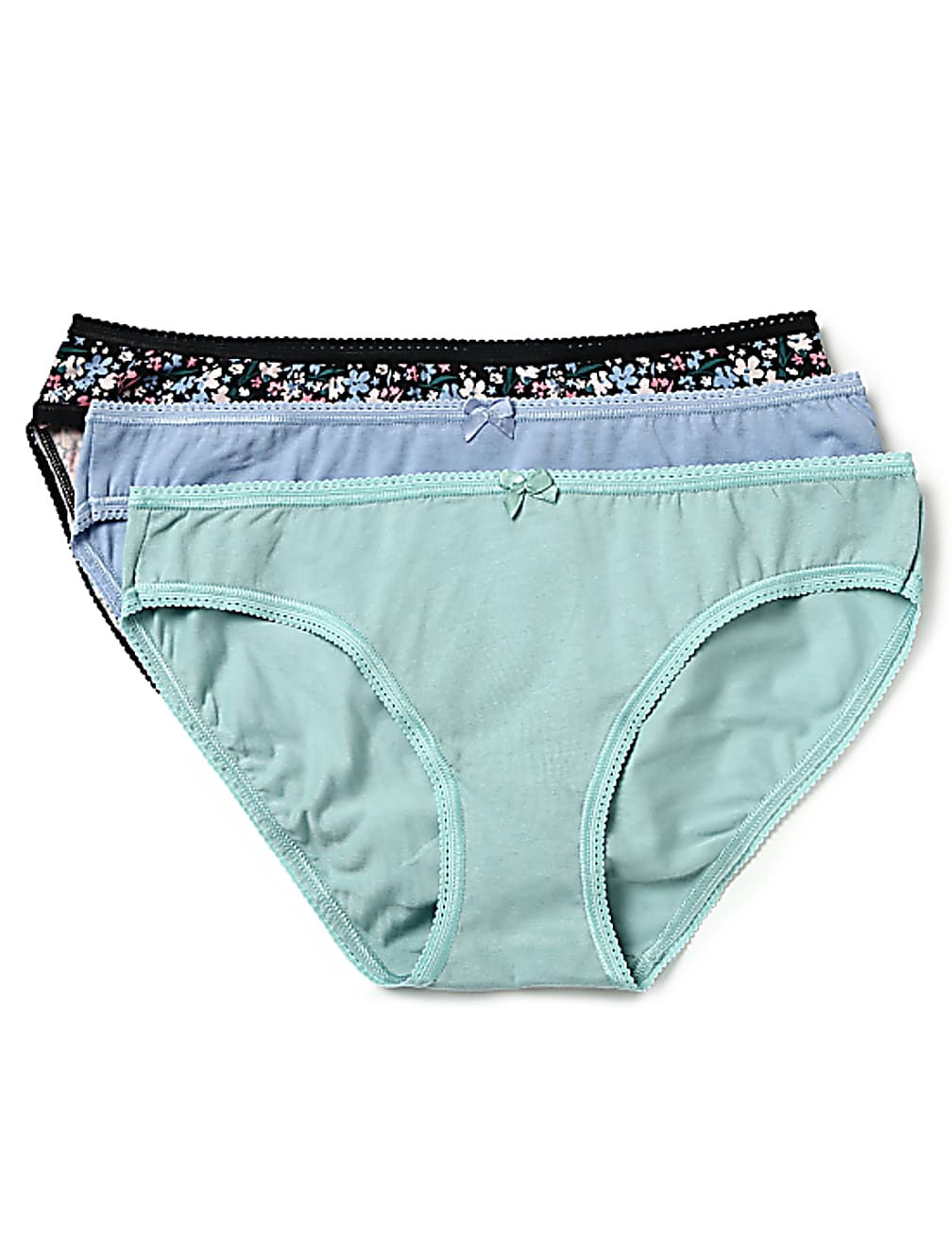 Pack of 3 Cotton Mix Printed Bikini Panty
