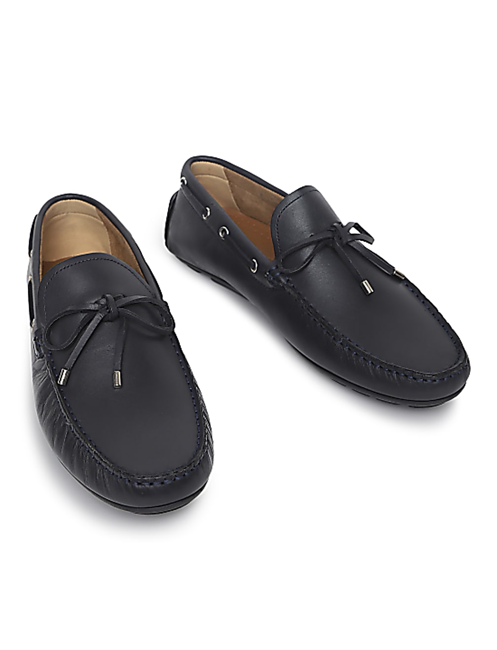 Pure Leather Plain Loafers