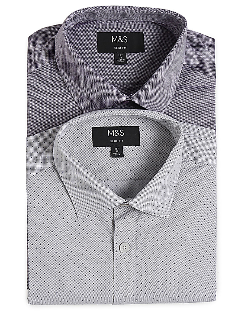 2PK Easy To Iron  Design Shirt