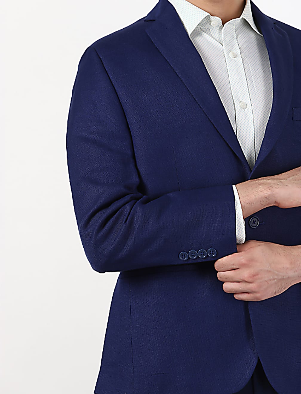 Linen Blend Casual Blazer