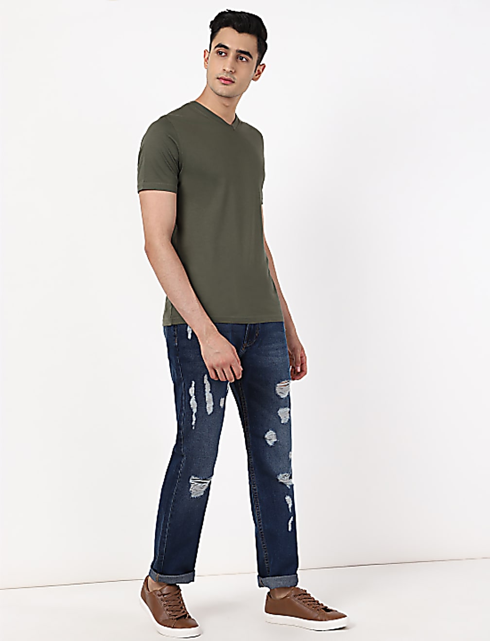 Ripped Jeans Straight Fit