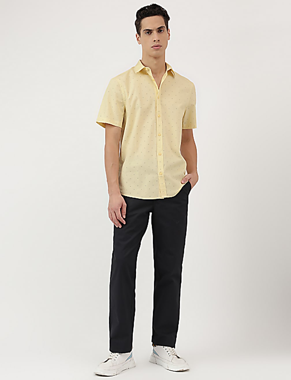 Pure Cotton Button Down Collar Shirt