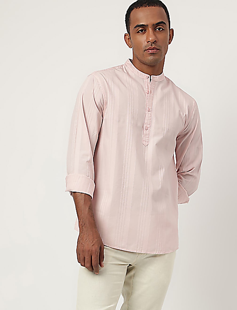 Cotton Rich Textured Long Sleeves Shirt