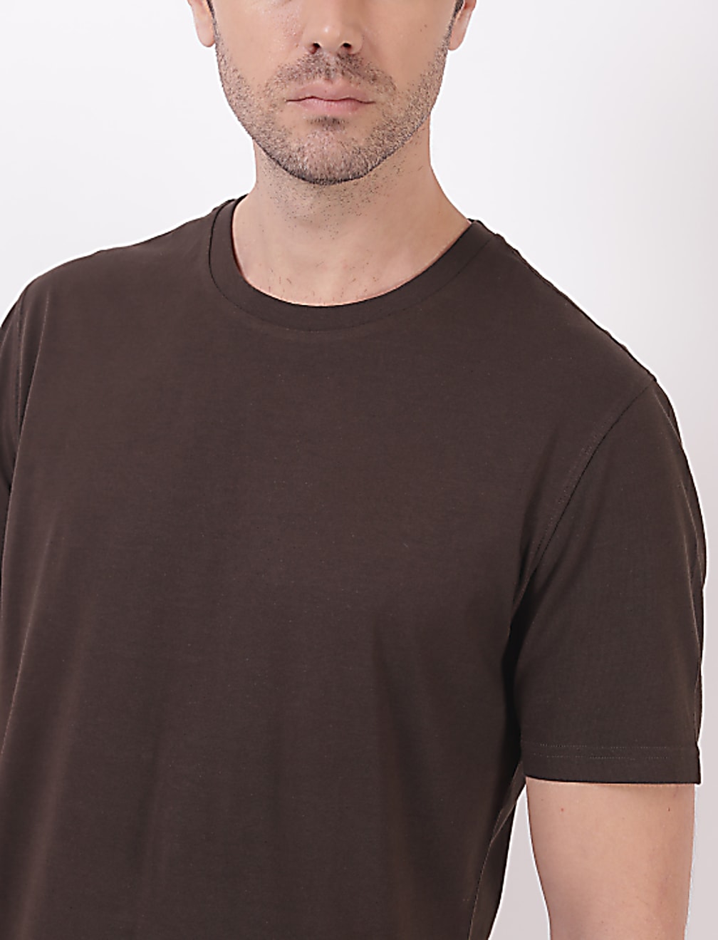 Pure Cotton Plain Round Neck T-Shirt