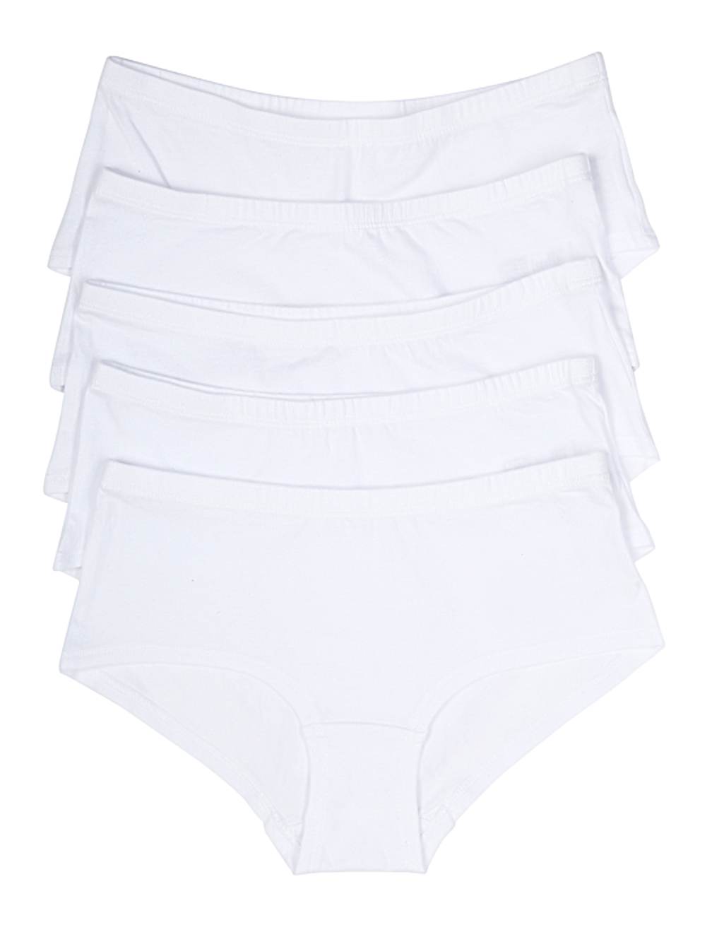 5 Pack Plain Cotton Mix Shorts