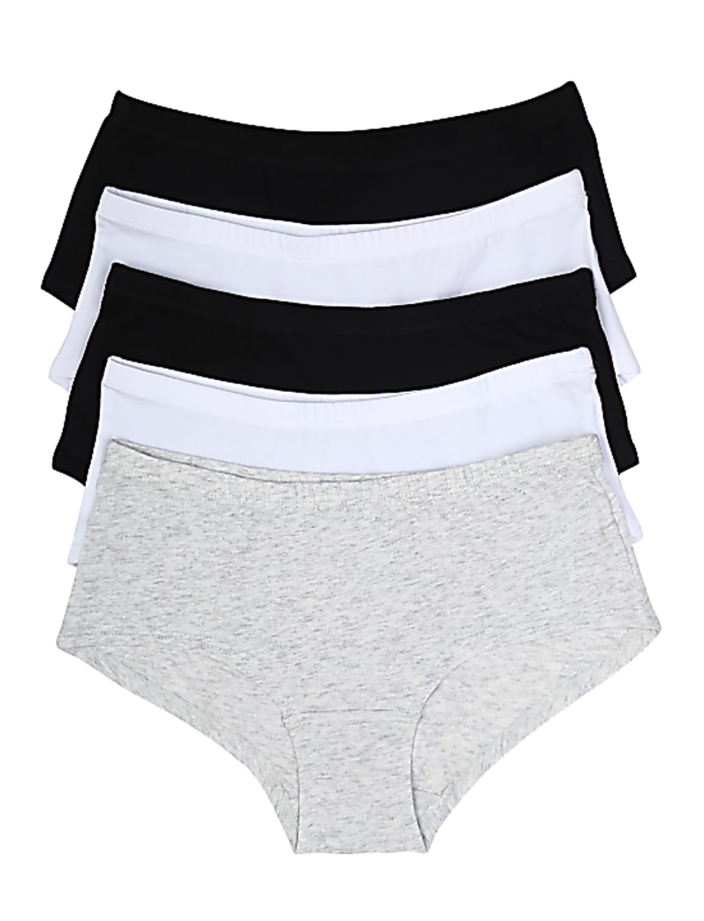5 Pack Cotton Mix Plain Shorts