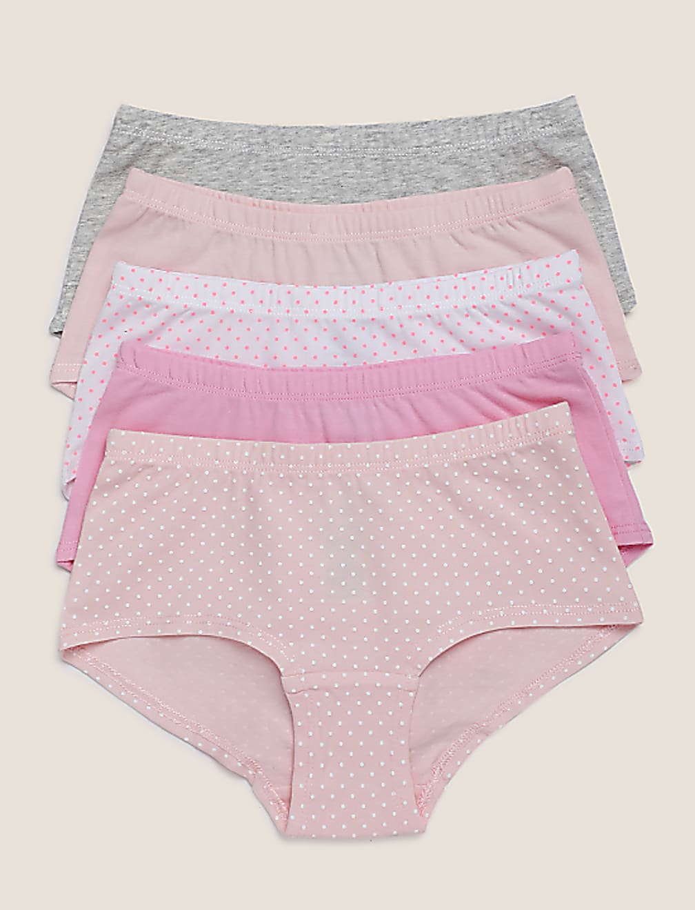 Pack of 5 Cotton Mix  Seamless Knickers