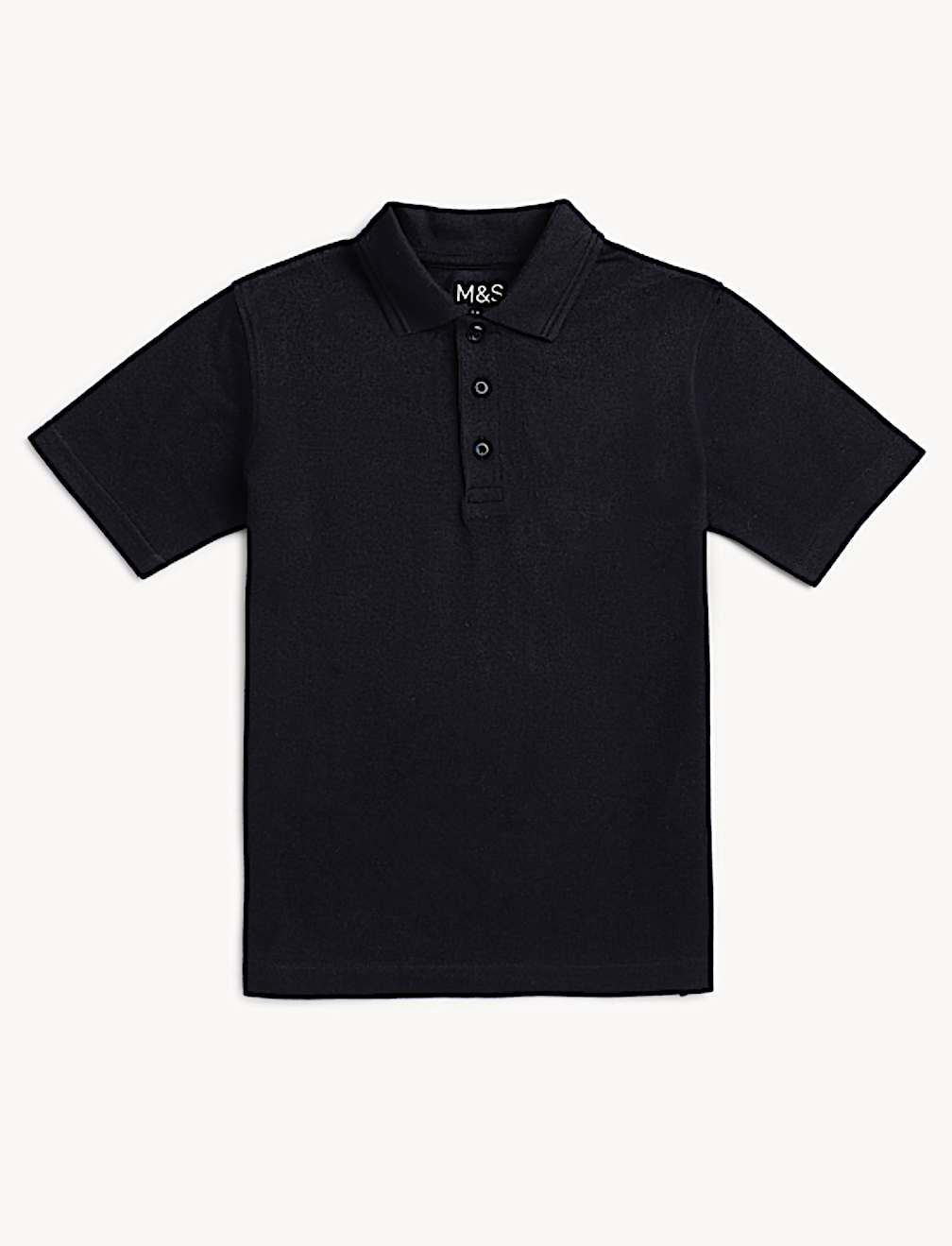 Pure Cotton Solid Polo T-Shirt