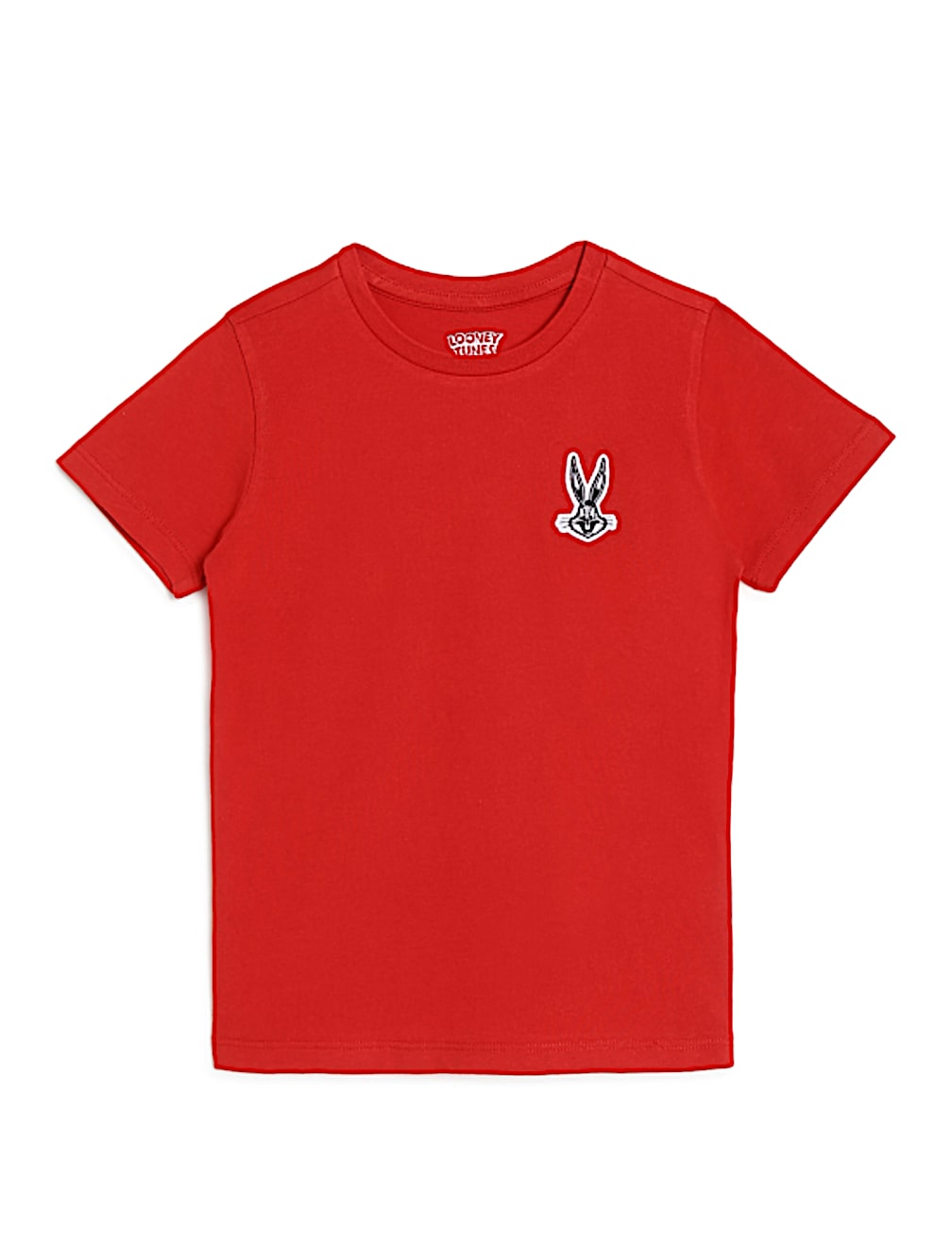 Pure Cotton Applique Crew Neck T-shirt