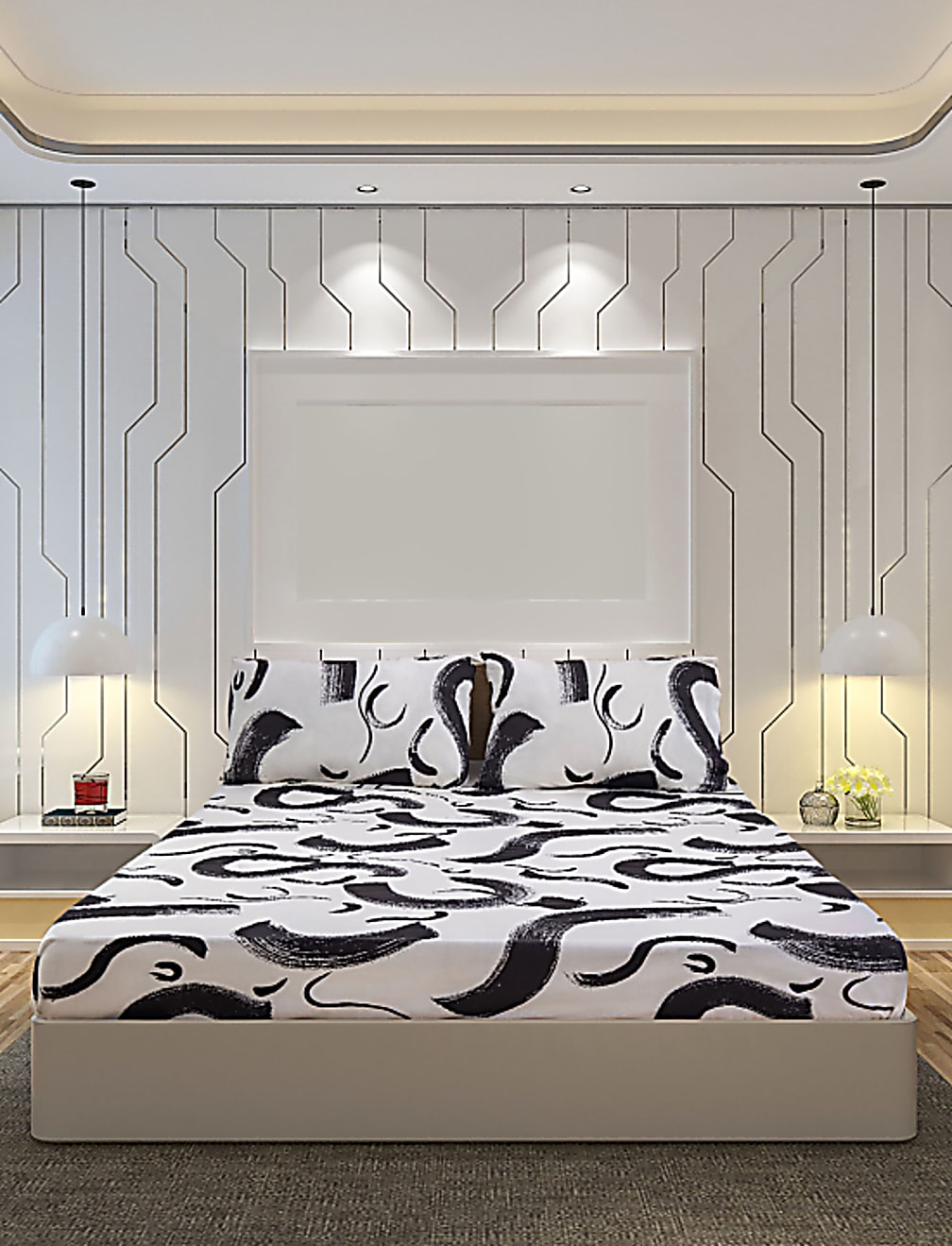 Cotton Mix Super King Bedsheet Set