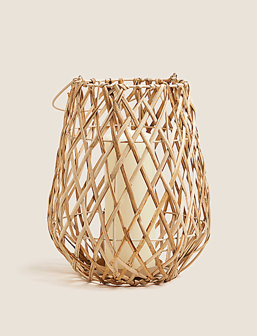 Rattan Medium Lantern