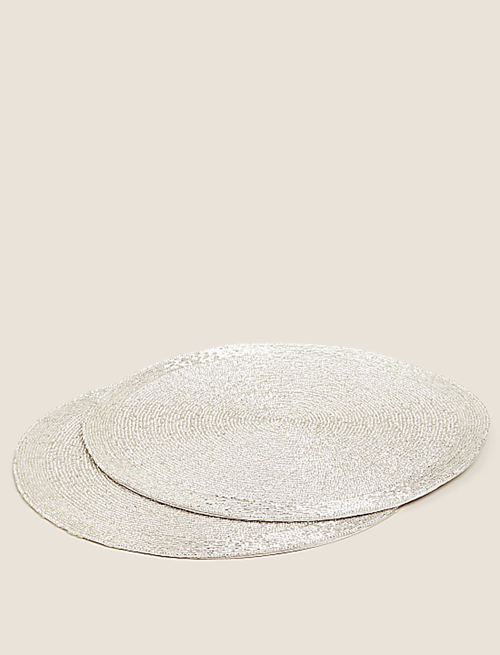 Set of 2 Beaded Placemats