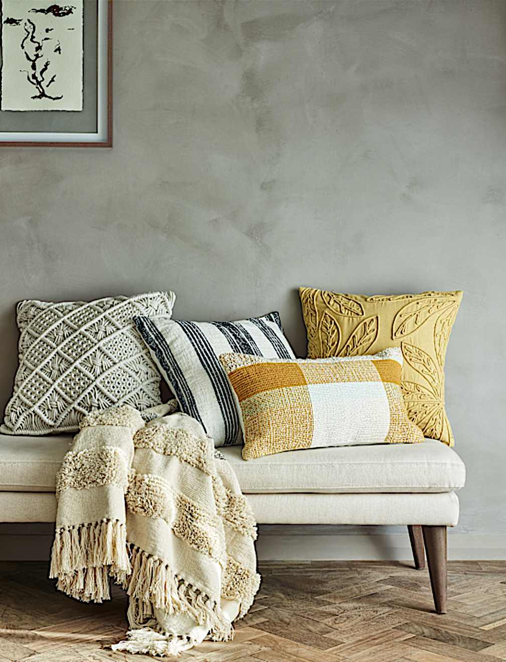 Pure Cotton Macrame Cushion