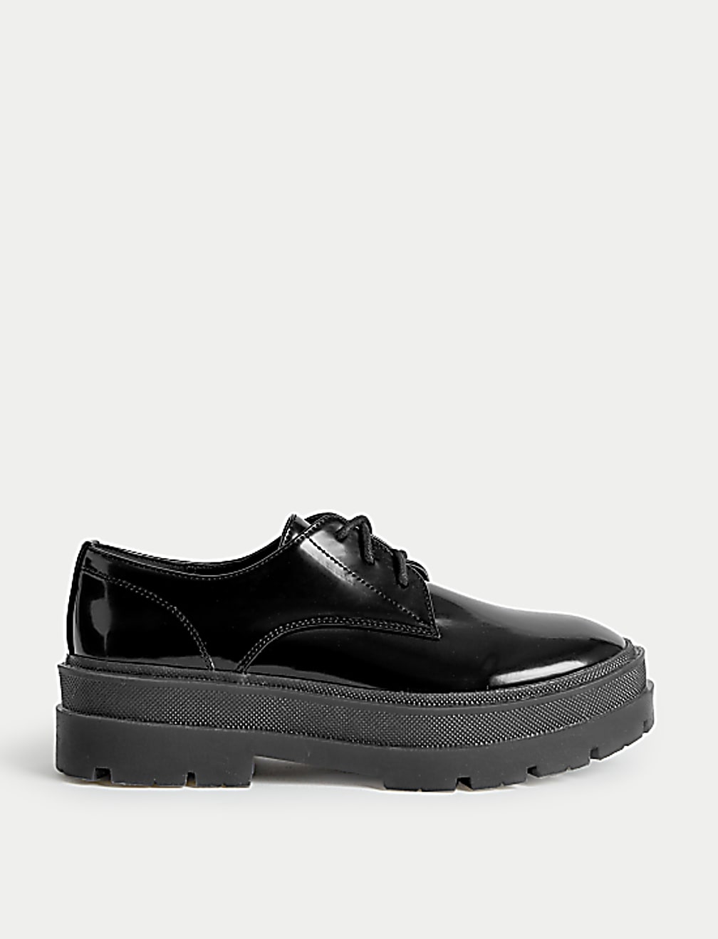 Chunky Lace-Up Flatform Brogues