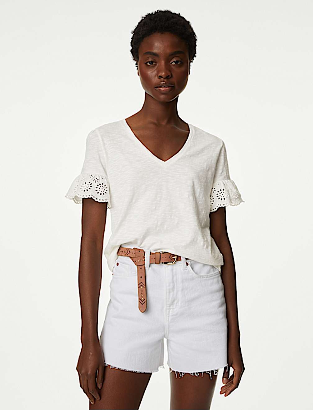 Pure Cotton Broderie Top