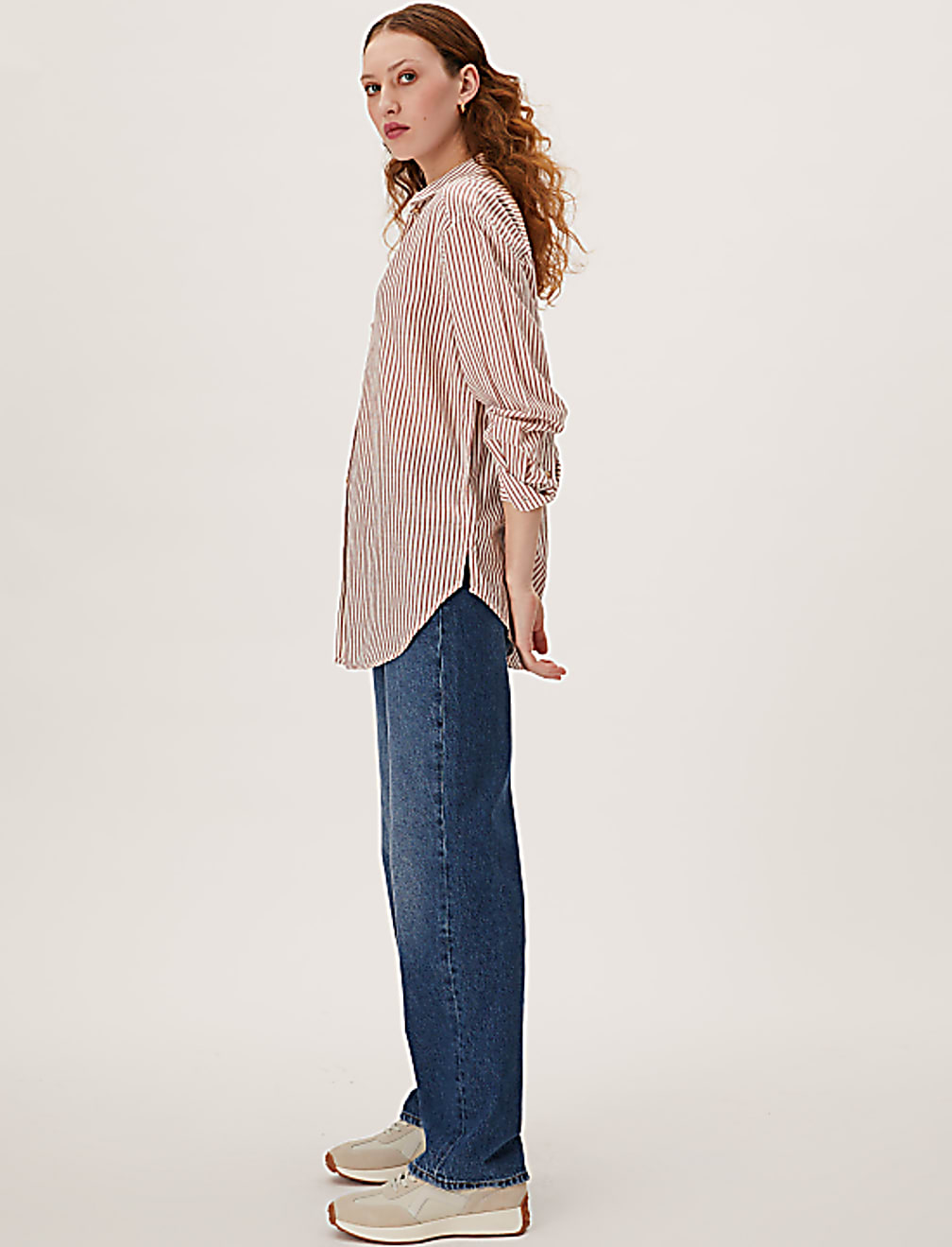 Pure Cotton Striped Long Sleeve Shirt