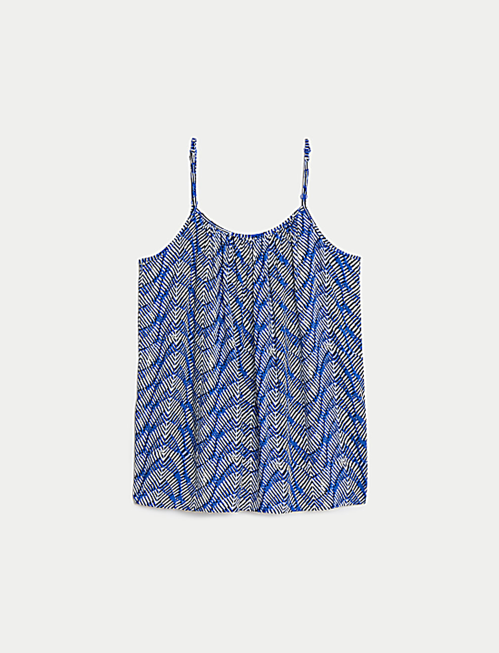 Printed Shoulder Straps Cami Top