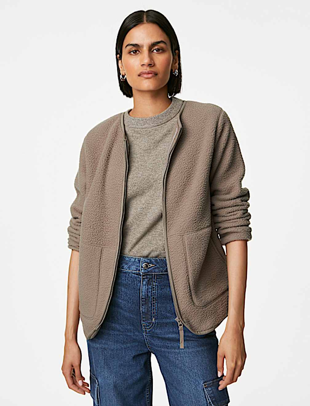 Fleece Zip Up Jacket