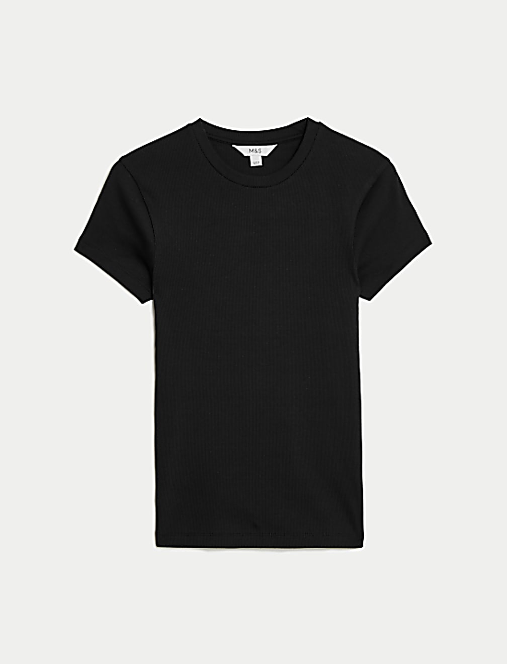 Cotton Rich Ribbed Slim Fit T-Shirt