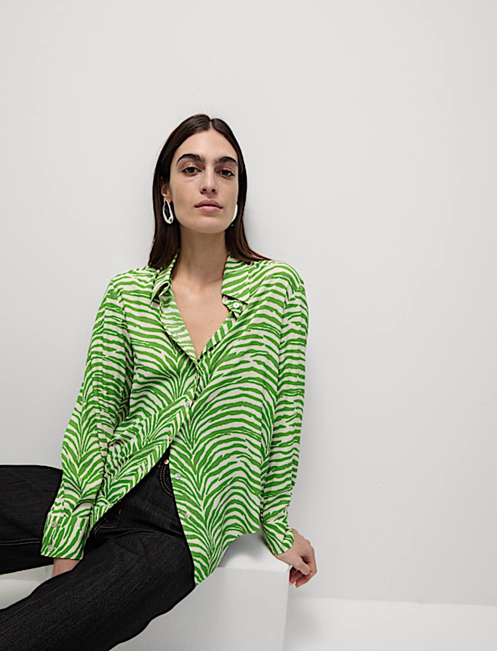 Printed Collared Shirt