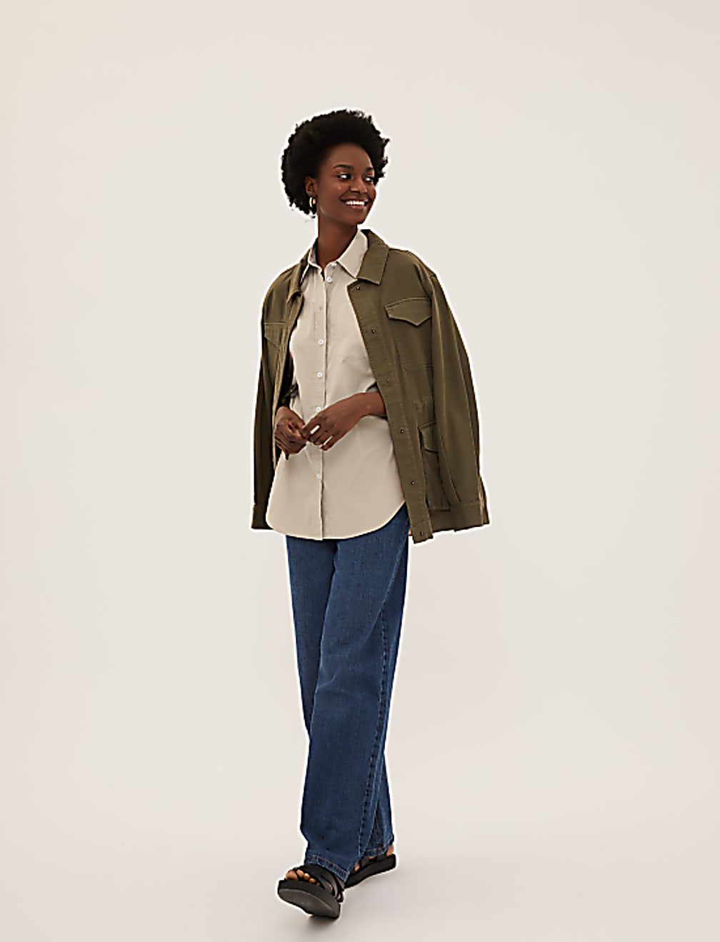 Pure Cotton Oversized Girlfriend Shirt