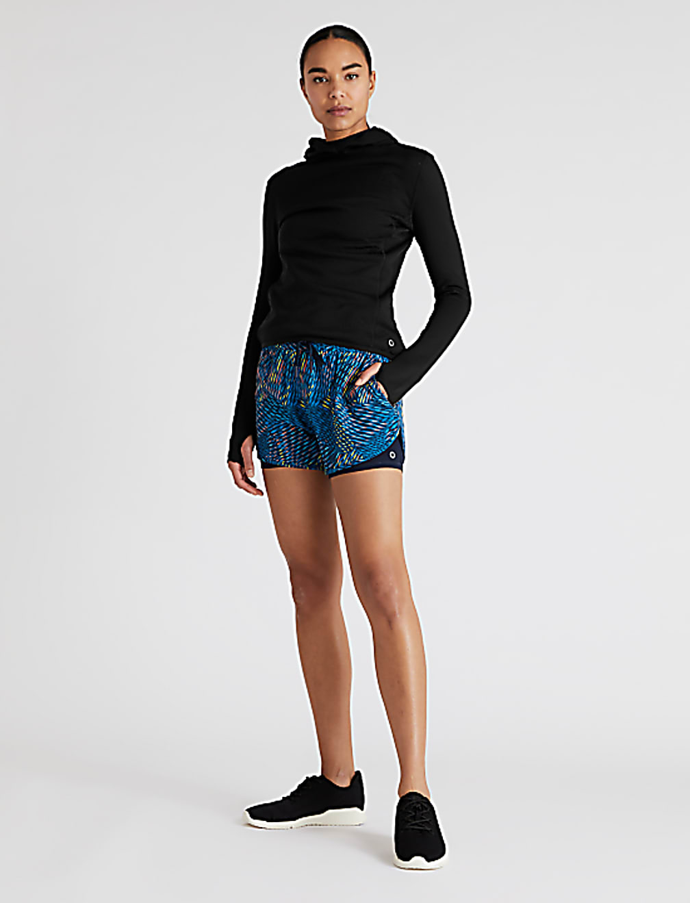 Thermal Hooded Long Sleeve Running Top