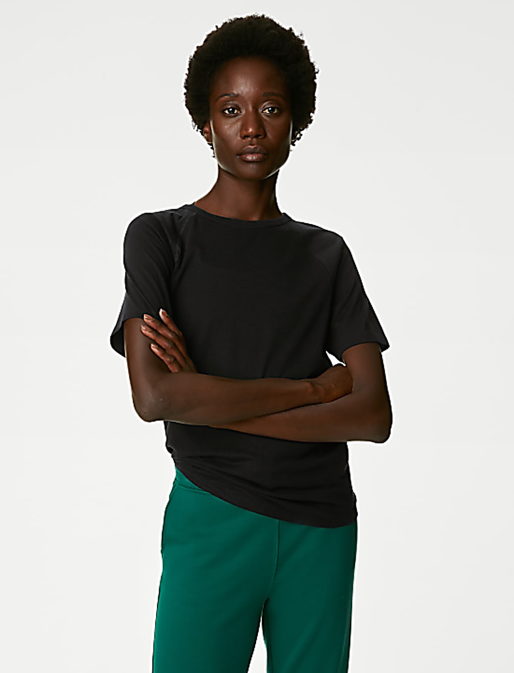 Pure Cotton Scoop Neck Relaxed T-Shirt