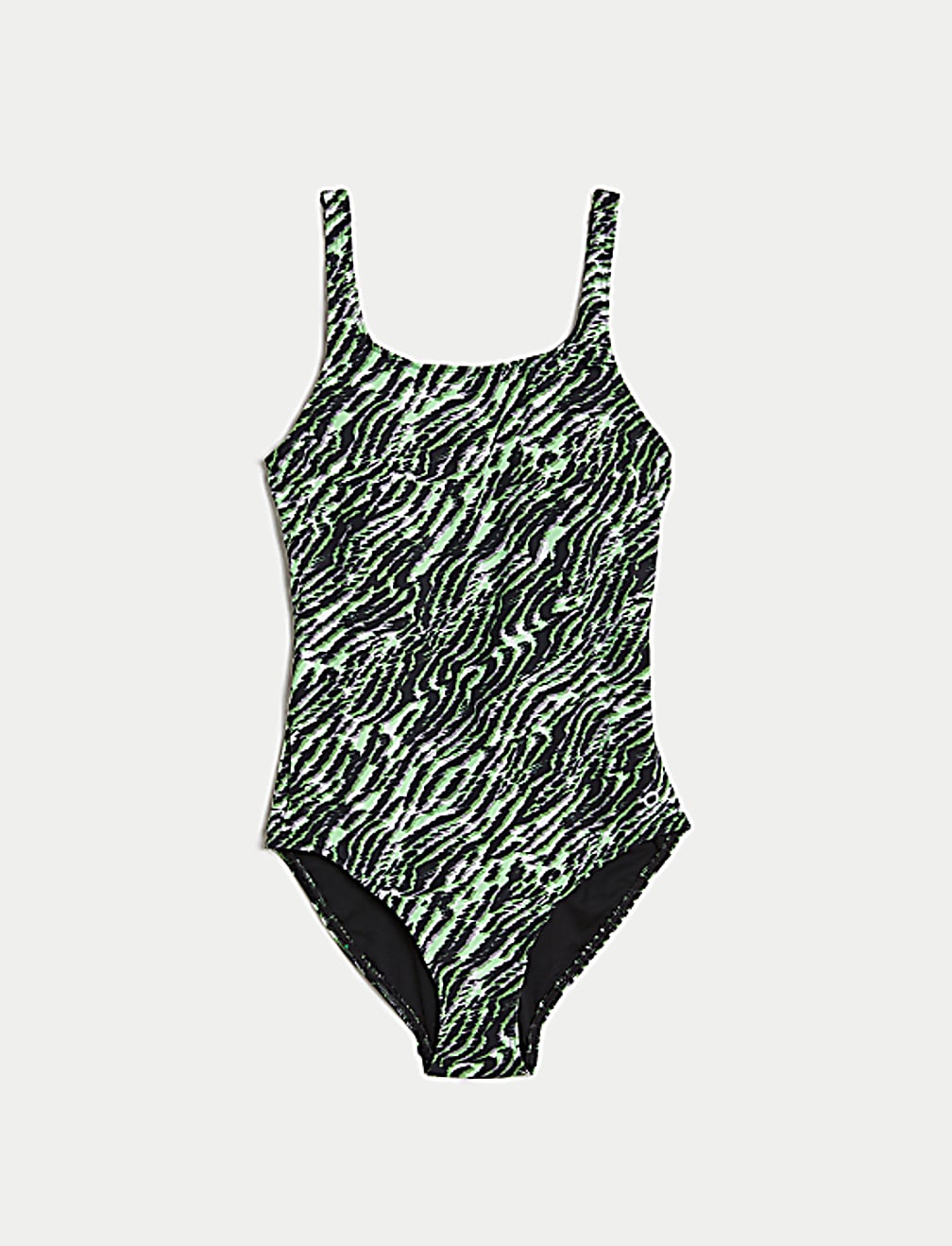 Animal Print Padded Scoop Neck Swimsuit