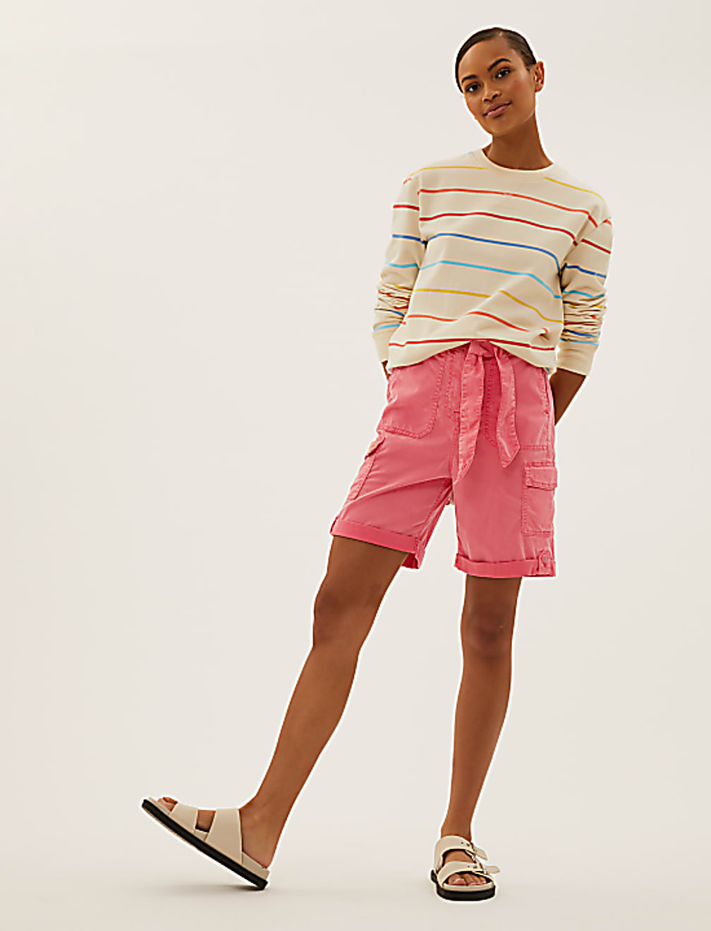 Tencel™ Rich Cargo Shorts