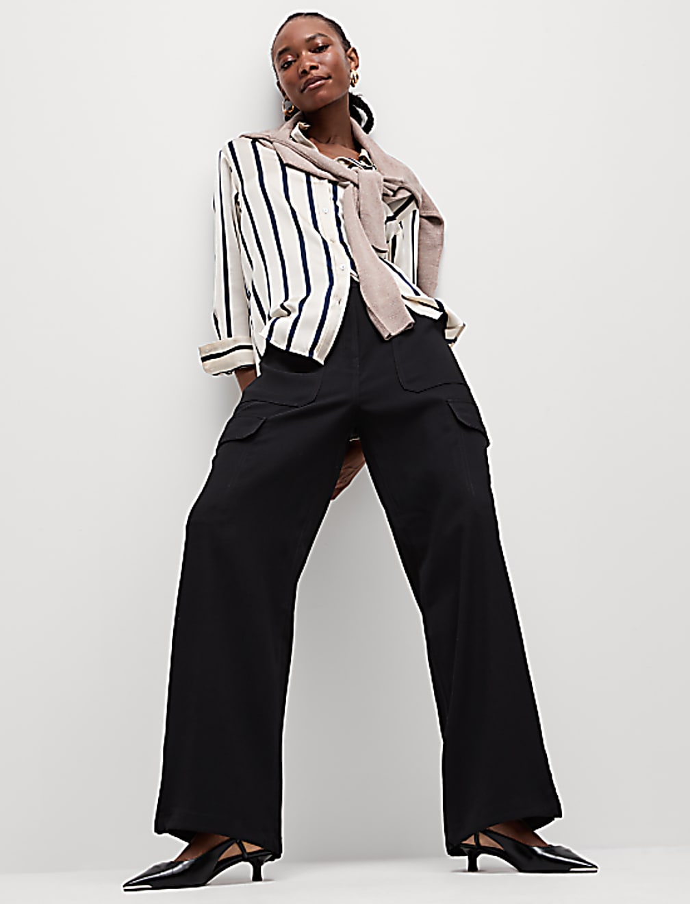 Cargo Wide Leg Trousers