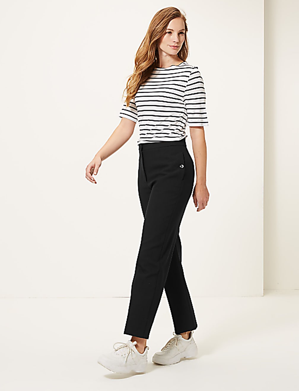 Evie Straight 7/8th Trousers