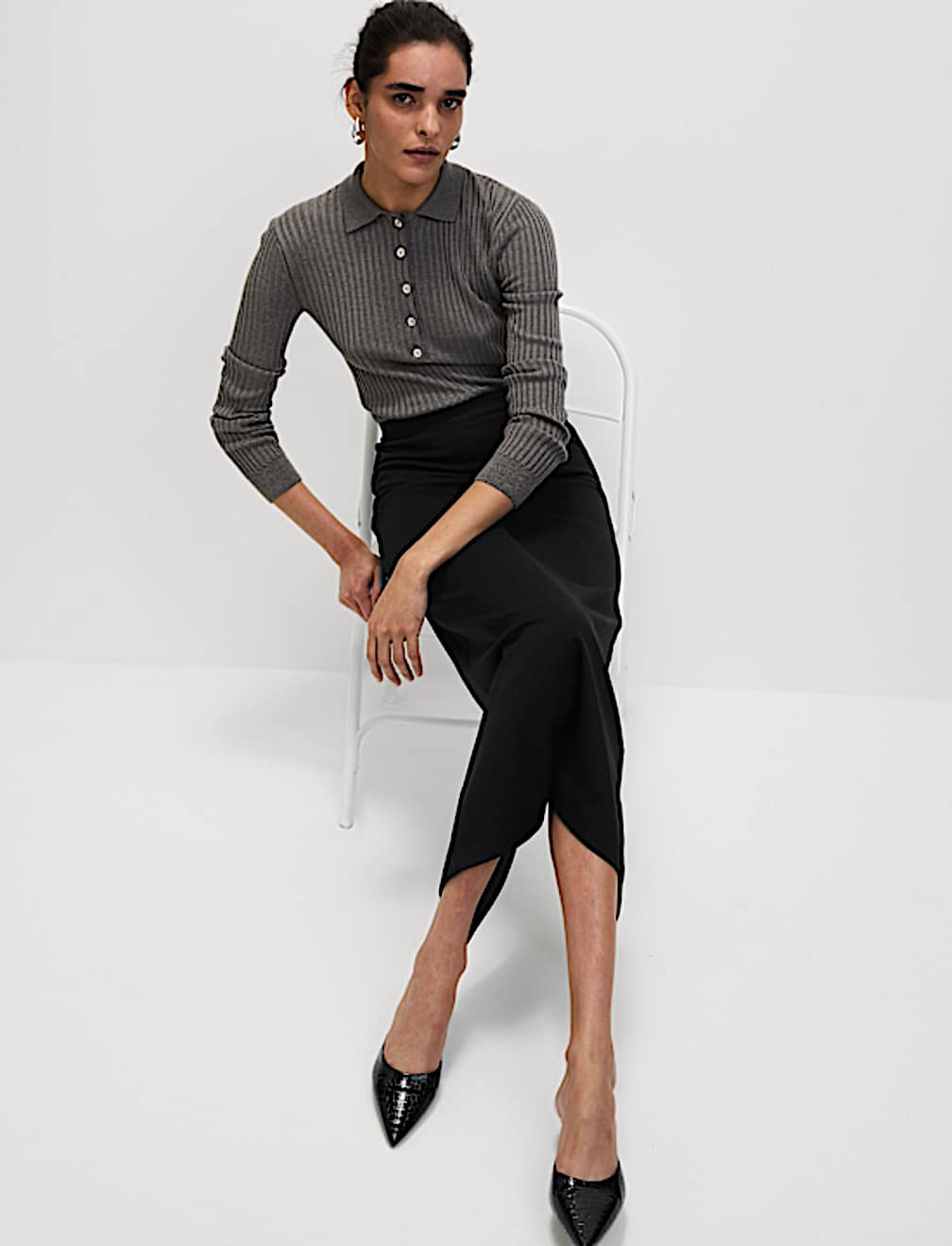 Midi Pencil Skirt