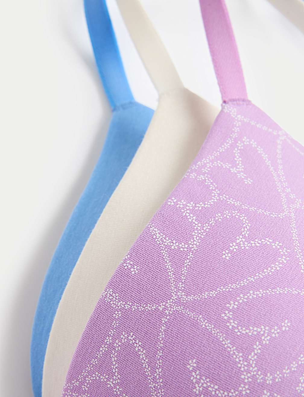 3pk Cotton Rich Non Wired T-Shirt Bras (A-E)
