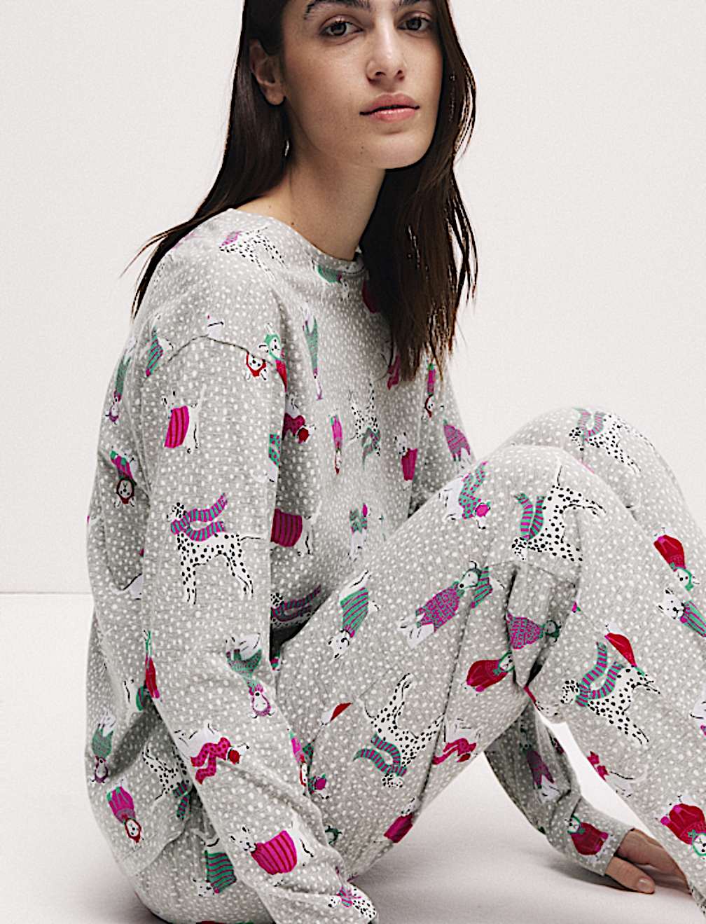 Cotton Rich Print Pyjama Set