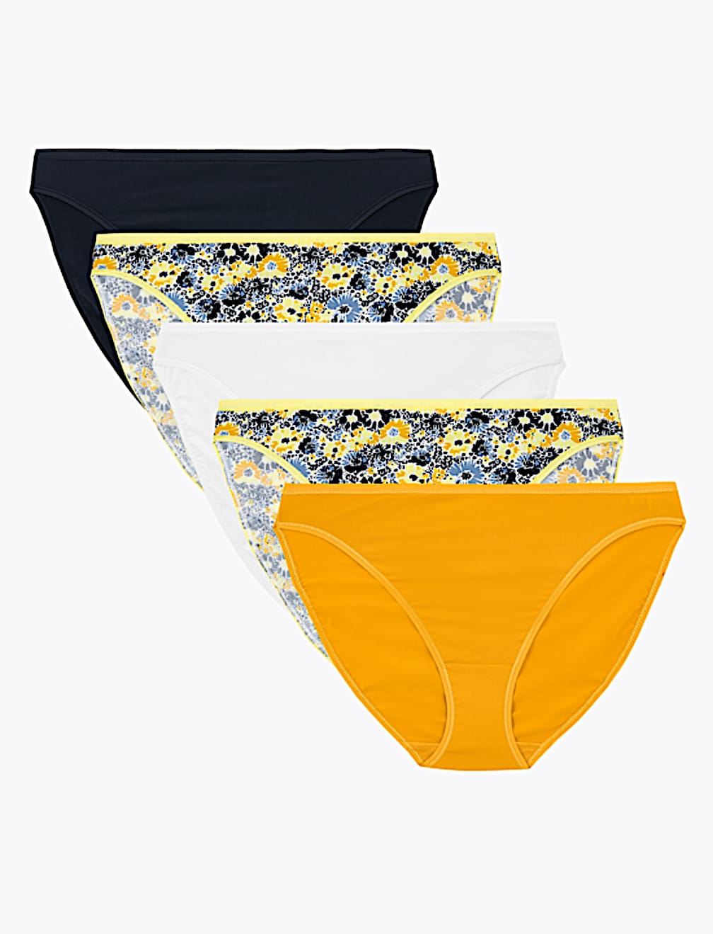 Buy 5pk Microfibre High Leg Knickers at Marks & Spencer