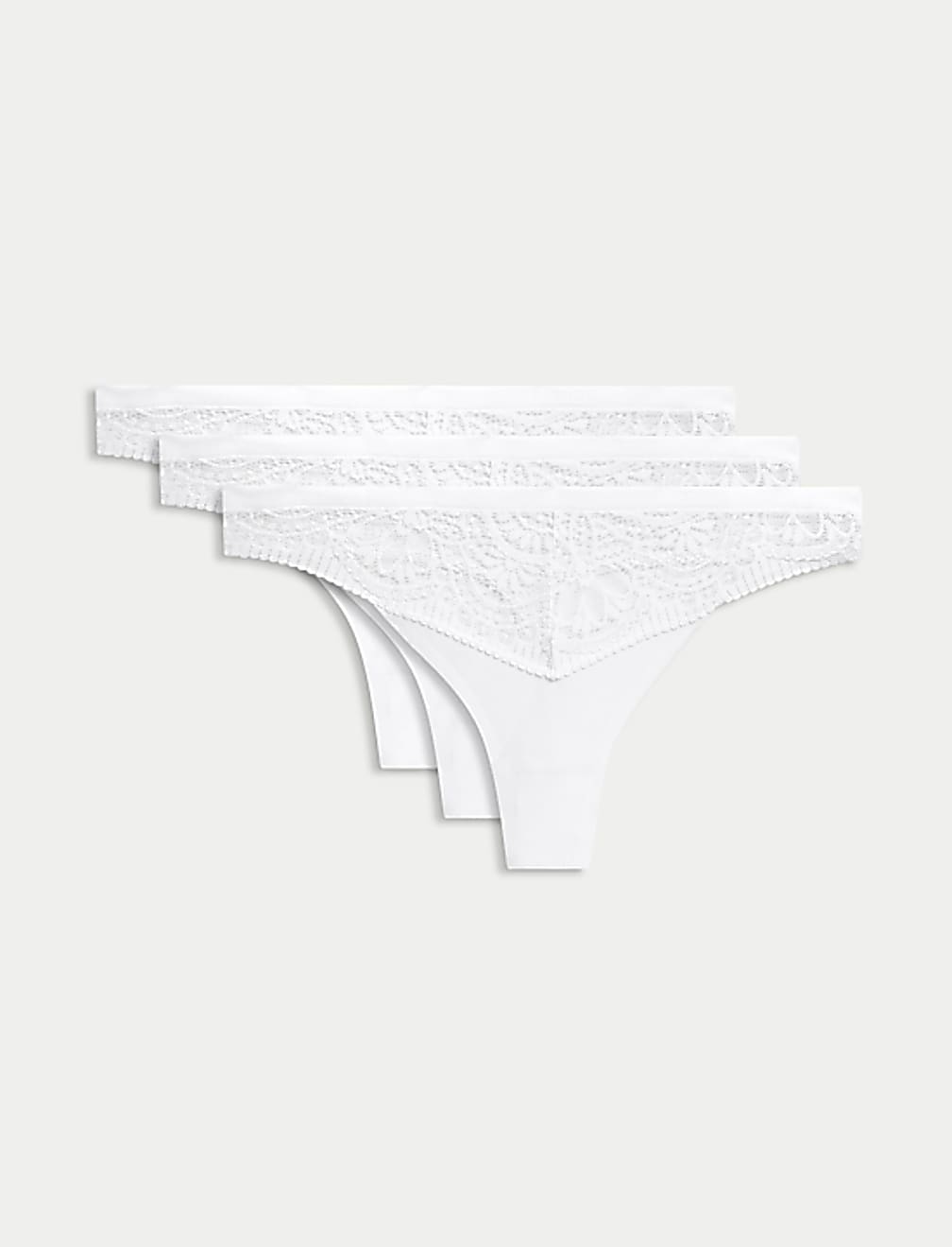 3pk Body Soft™ Lace Thongs