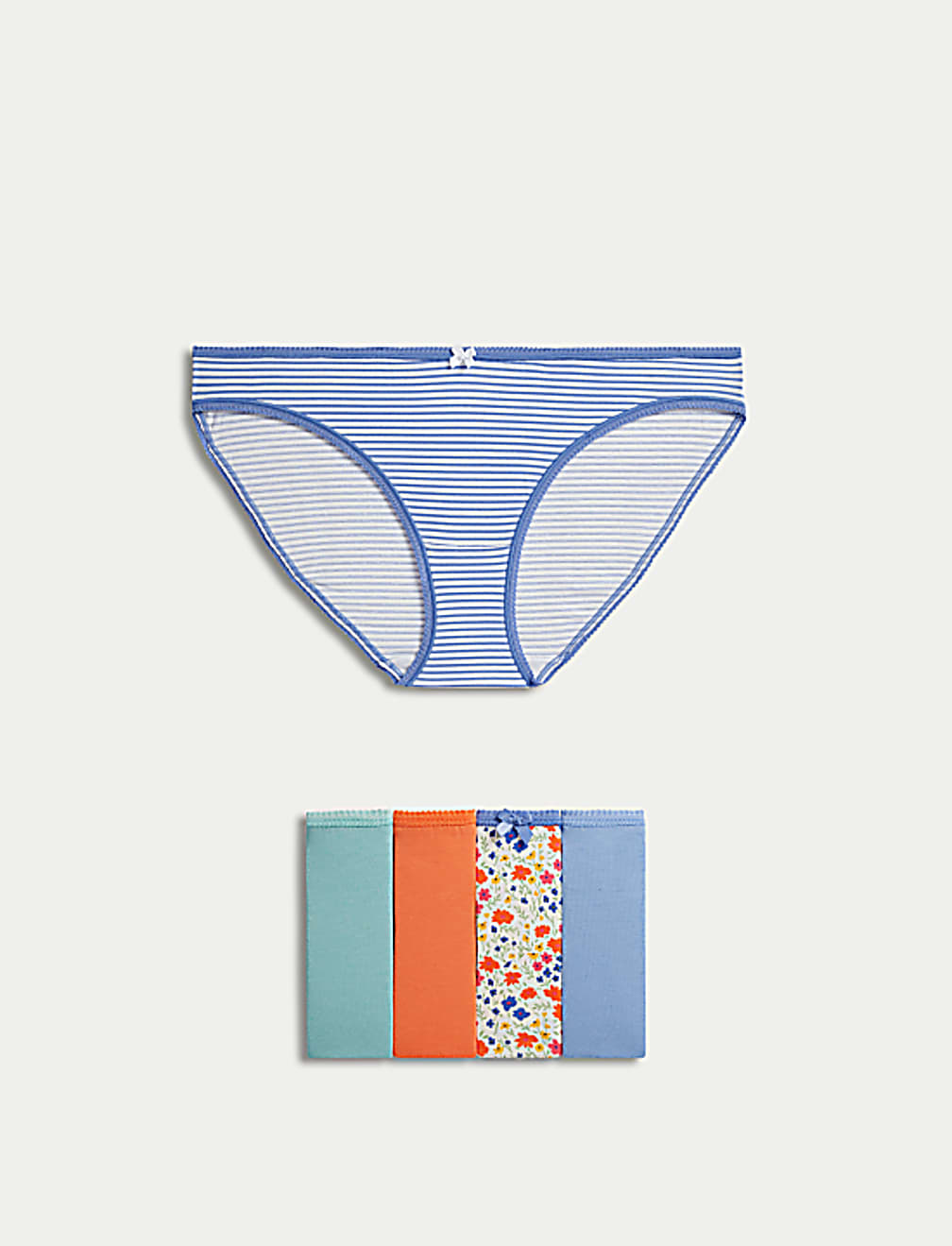 5pk Cotton Lycra™ Bikini Knickers