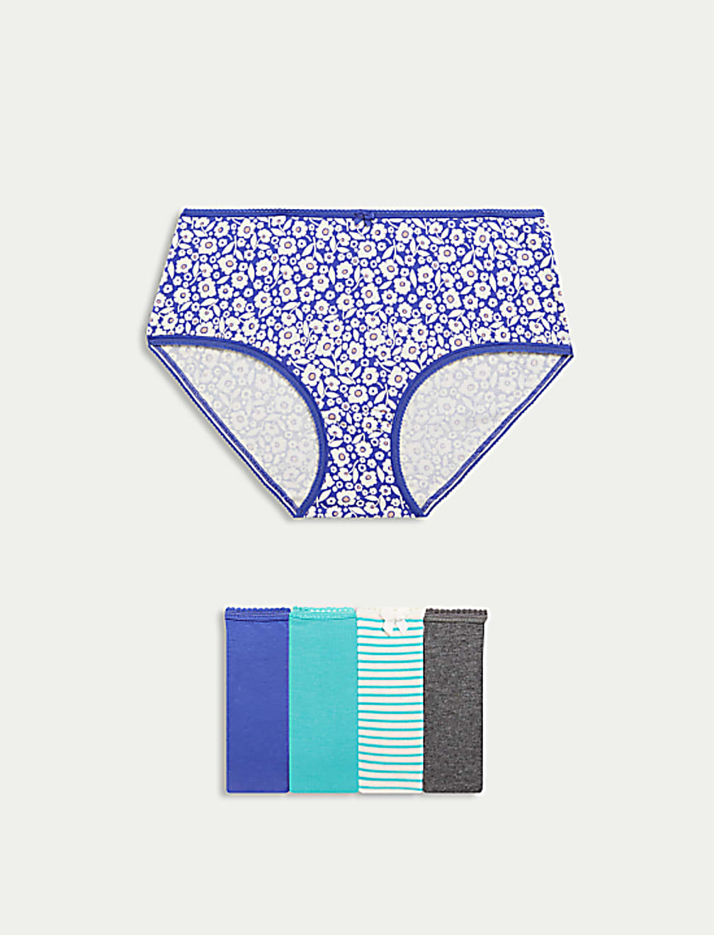 5pk Cotton Lycra™ High Rise Shorts